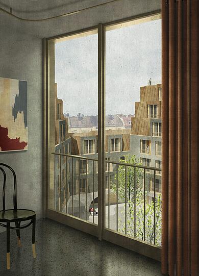 Die Fassade des Hauses wird wenig verändert, auffällig sind aber die Dachgauben. Auch Innen soll es licht und hell werden.