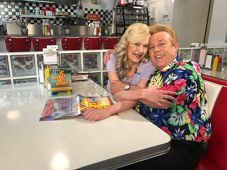 Heute: Sibylle Rauch mit ihrem "Eis am Stiel"-Filmpartner Zachi Noy.