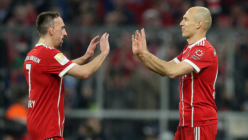 Weiter unverzichtbar für den FC Bayern: Franck Ribéry (links) und Arjen Robben, die neue Verträge erhalten.