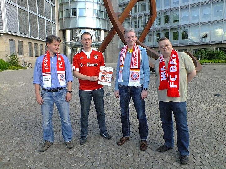 Beim Stadtteilfest am 26. Juli (von links): Großmeister Michael Bezold, der internationale Meister Andreas Schenk, Großmeister Markus Stangl und der internationale Meister Thomas Reich.
