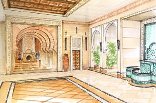 Zwischen türkischem Schwitzbad und Taj Mahal: Innenansicht des "Aladin".