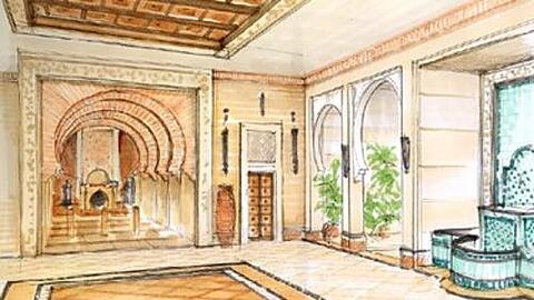 Zwischen türkischem Schwitzbad und Taj Mahal: Innenansicht des "Aladin".