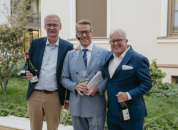 Günther Jauch, Ulrich Stockheim und Fritz Keller Günther Jauch, Ulrich Stockheim und Fritz Keller