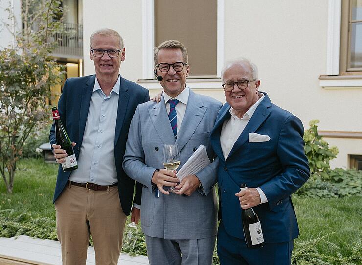Günther Jauch, Ulrich Stockheim und Fritz Keller Günther Jauch, Ulrich Stockheim und Fritz Keller