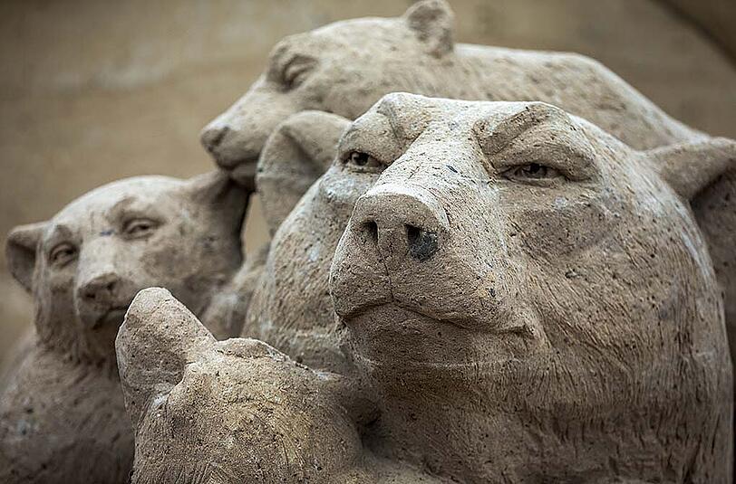 Bilder vom Sand-Skulpturen-Festival auf Rügen. Insgesamt 50 Künstler haben sich am Event beteiligt.