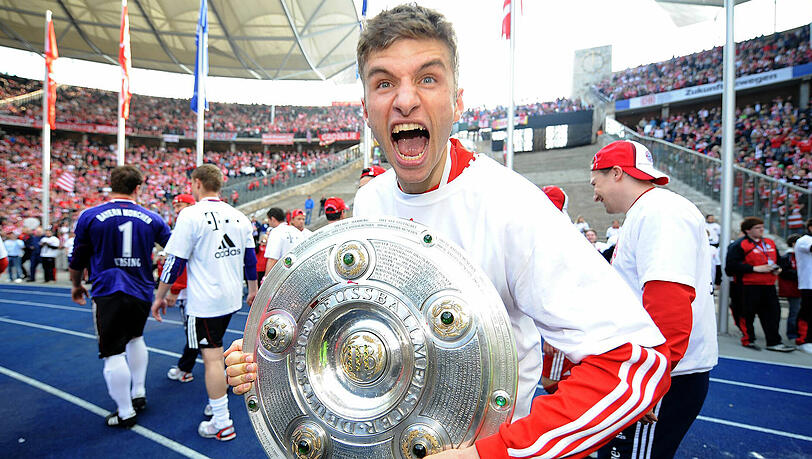 Thomas Müller wurde 2010 erstmals Deutscher Meister. Thomas Müller wurde 2010 erstmals Deutscher Meister.