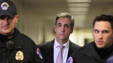 Michael Cohen, Ex-Anwalt von US-Präsident Trump, verlässt eine Anhörung vor dem Geheimdienstausschuss des Senats.