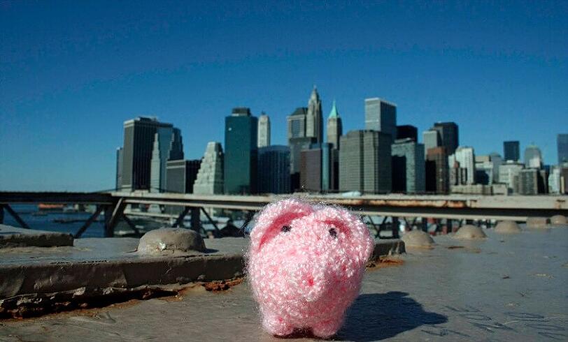 ...die Brooklynbridge in New York...