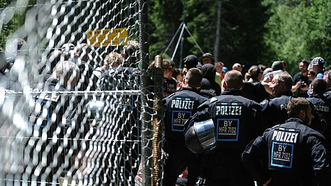 An den beiden Gipfeltagen hatte die Polizei viel zu tun.