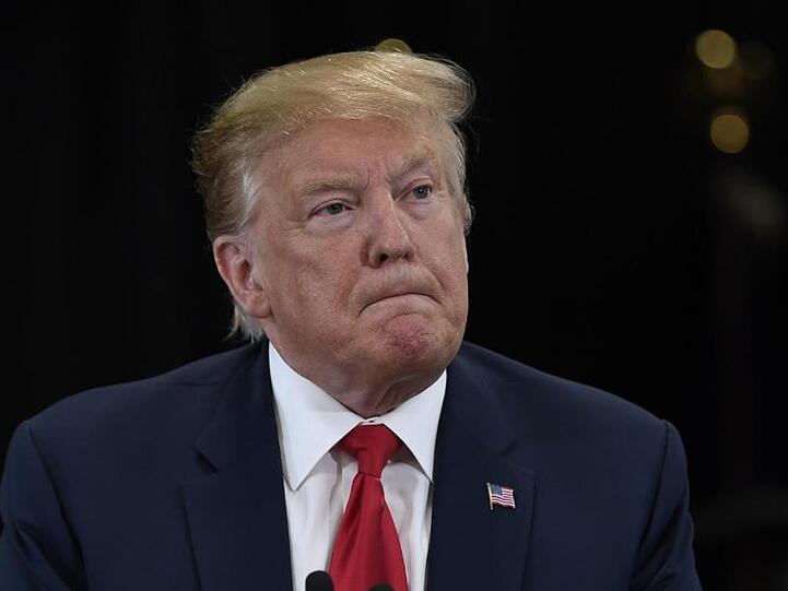Bekommt einen Gegenkandidaten aus der eigenen Partei: Donald Trump, Präsident der USA.