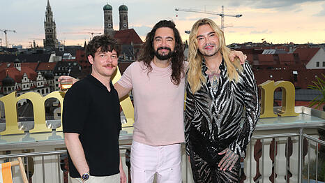 Georg Listing sowie Tom und Bill Kaulitz pr&auml;sentieren in M&uuml;nchen ihre Tequila-Marke.