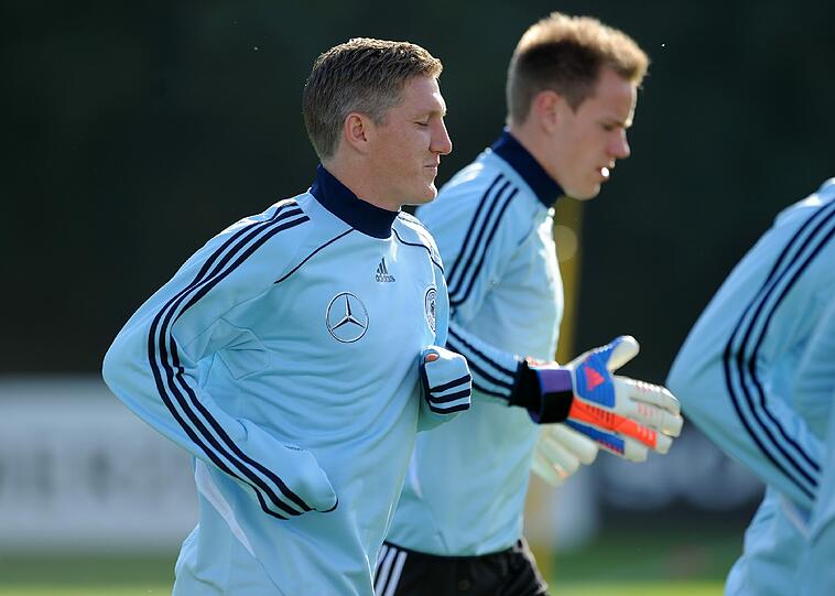 Elf Freunde müsst ihr sein. Die Nationalelf nimmt die Vorbereitung auf das WM-Qualifikationsspiel der deutschen Nationalmannschaft am Freitag in Dublin gegen Irland auf. Die Fotos