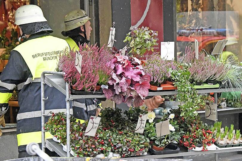 Die heftige Explosion verwüstete den Blumenladen. Die Bilder!