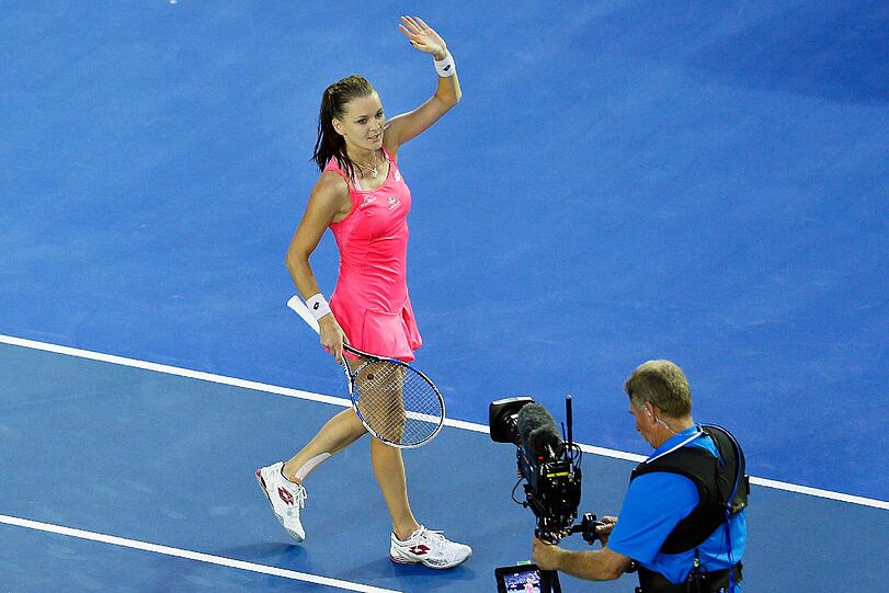 Agnieszka Radwanska aus Polen.