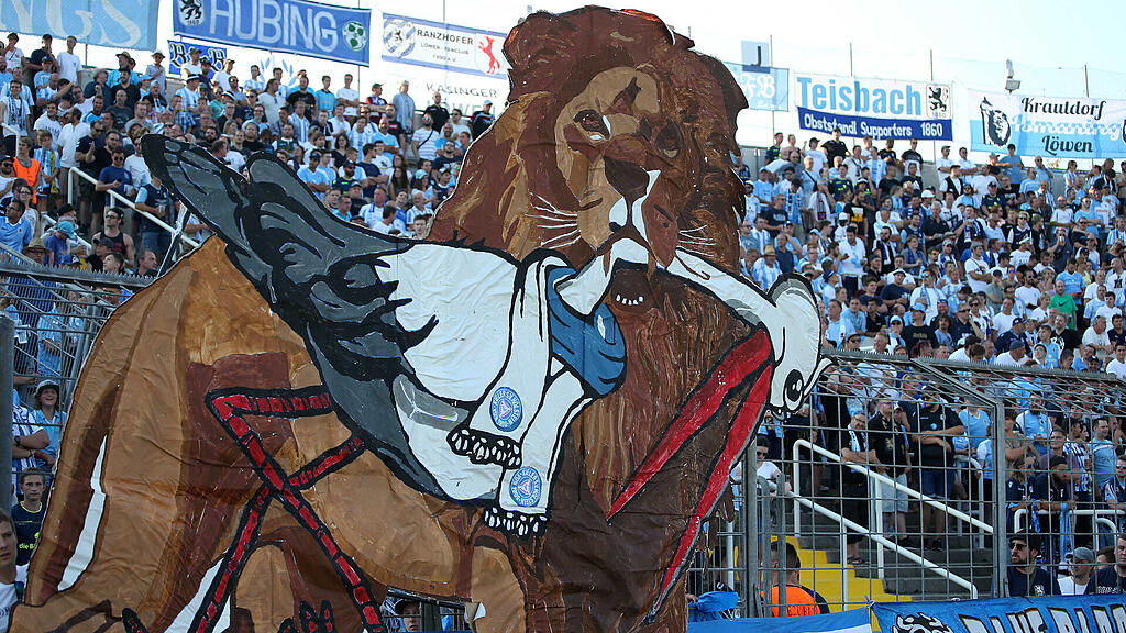 TSV 1860 gegen Holstein Kiel: Löwen-Fans mit Choreographie ...