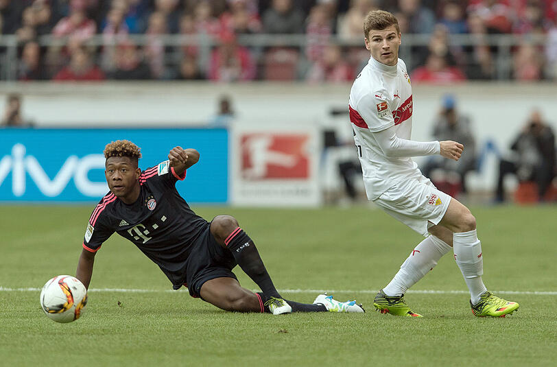 David Alaba: Note 2. Defensiver als Bernat. Der österreichische Wunderwuzzi bildete den linken Part der Dreierkette neben Martínez. Und traf im Stile eines Torjägers. Hob den Ball am Gegenspieler vorbei, vollendete locker an VfB-Keeper Tyton vorbei ins kurze Eck (52.).