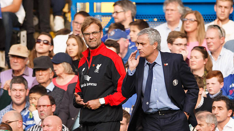 Jürgen Klopp und José Mourinho (rechts).