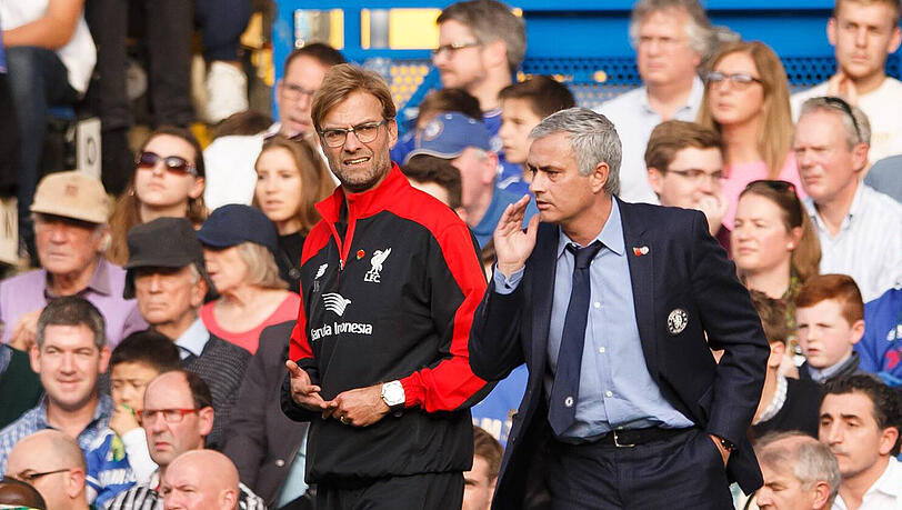 Jürgen Klopp und José Mourinho (rechts).