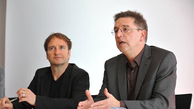 Daniel Ott (l.) und Manos Tsangaris Daniel Ott (l.) und Manos Tsangaris