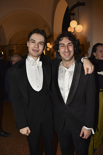 Die jungen Ausnahme-Talente: Dirigent Maximilian Haberstock (l.) und Pianist Maxim Lando.