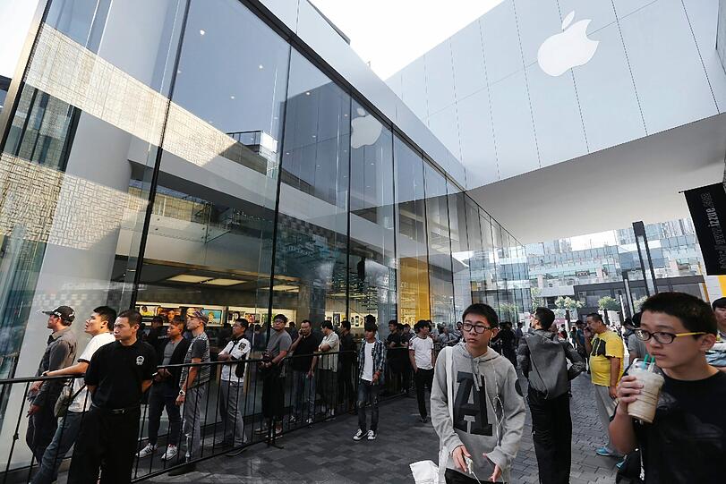 Auch die Chinesen sind verrückt nach dem neuen Apple-Telefon.