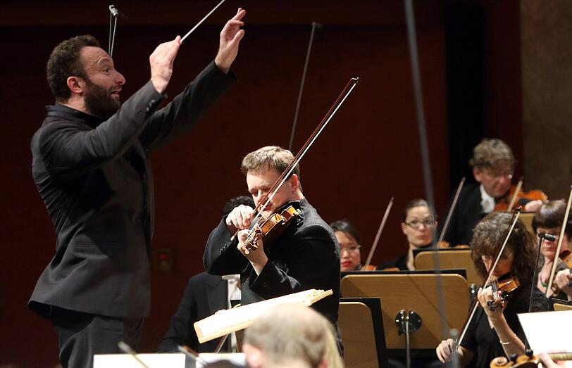 Kirill Petrenko und Frank Peter Zimmermann im Nationaltheater.