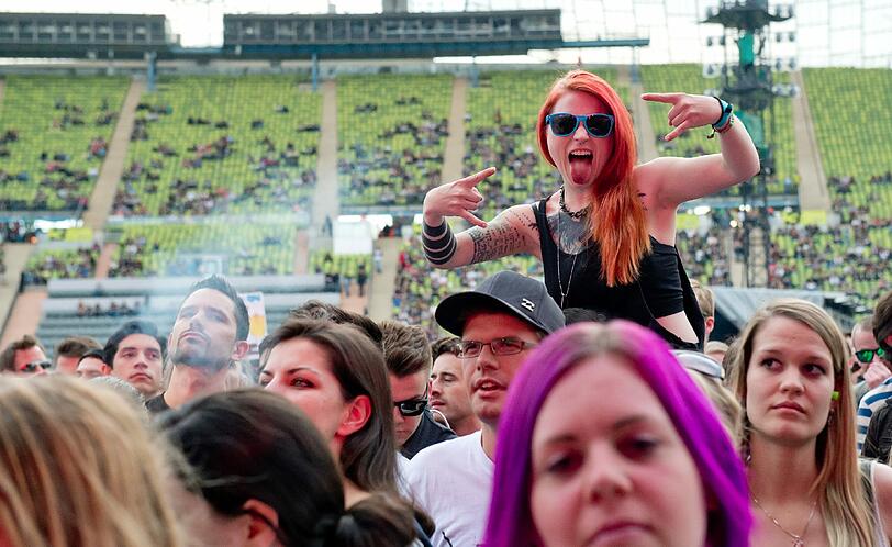 Am Freitagabend startete "Rockavaria" im Münchner Olympiapark.