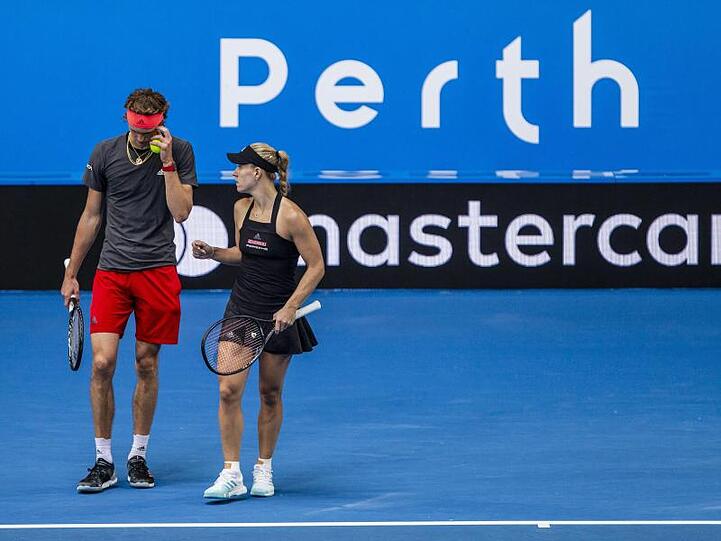 Alexander Zverev und Angelique Kerber setzten sich gegen das Team aus Frankreich durch.