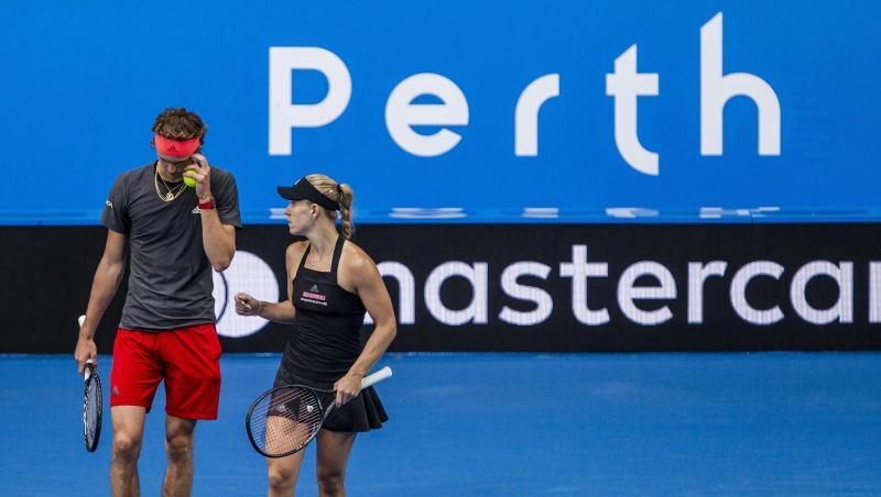 Alexander Zverev und Angelique Kerber setzten sich gegen das Team aus Frankreich durch. Alexander Zverev und Angelique Kerber setzten sich gegen das Team aus Frankreich durch.