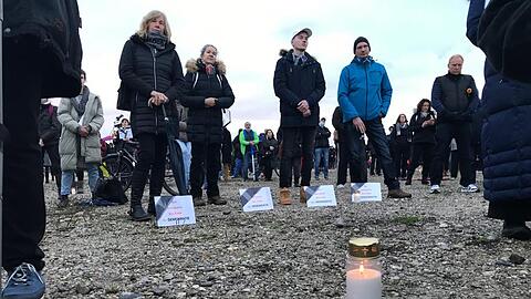 Demonstranten am Sonntag auf der Theresienwiese.