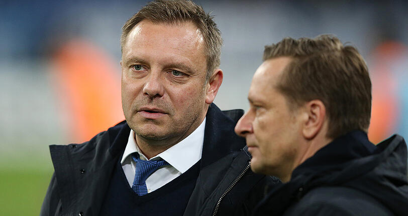 In der Saison 2015/16 arbeiteten Heldt und Breitenreiter gemeinsam in Gelsenkirchen, jetzt sollen sie Hannover 96 wieder zurück ins Oberhaus führen.