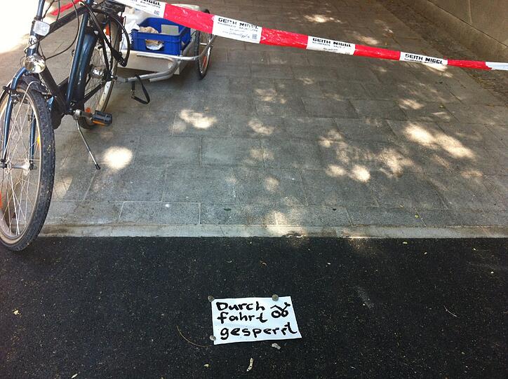 Die frisch bemalte Unterführung, und wo sie hinführt...