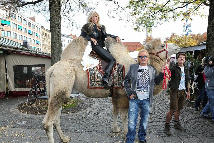 Robert und Carmen Geiss auf dem Vitktualienmarkt in München: Die Bilder