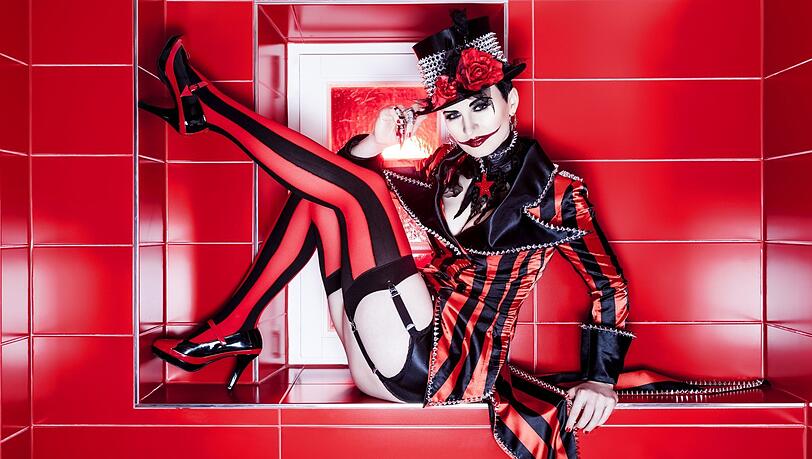 Die Burlesque-Tänzerin Ruby Tuesday.