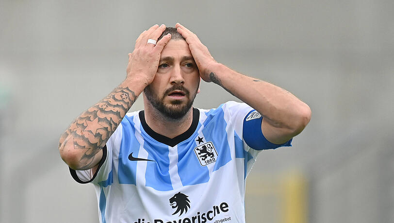 Spielführer ohne Vorbildfunktion: Torjäger Sascha Mölders steht beim TSV 1860 vor dem Aus, was bei seinen Teamkollegen hauptsächlich Erleichterung hervorzurufen scheint.