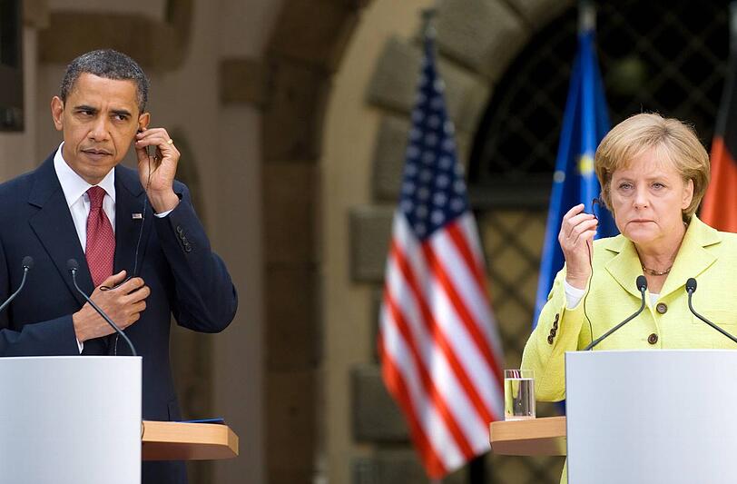 Angela Merkel und Barack Obama auf einem Archivfoto von 2009. Schon damals soll Merkels Handy überwacht worden sein.