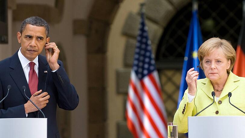 Angela Merkel und Barack Obama auf einem Archivfoto von 2009. Schon damals soll Merkels Handy überwacht worden sein. Angela Merkel und Barack Obama auf einem Archivfoto von 2009. Schon damals soll Merkels Handy überwacht worden sein.