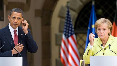 Angela Merkel und Barack Obama auf einem Archivfoto von 2009. Schon damals soll Merkels Handy überwacht worden sein.