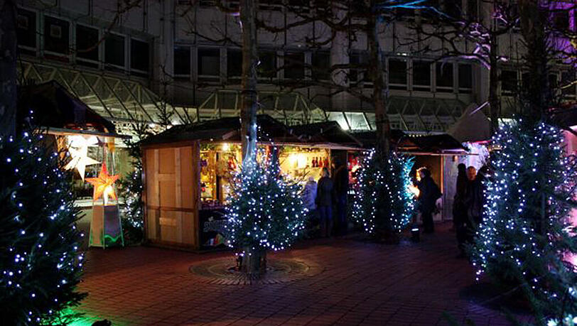 Der Weihnachtszauberwald verschenkt Christbäume. Der Weihnachtszauberwald verschenkt Christbäume.