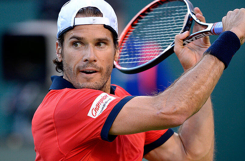 Tommy Haas musste gegen den Kasachen Michail Kukuschkin einen Satzball abwehren.