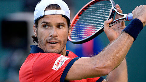 Tommy Haas musste gegen den Kasachen Michail Kukuschkin einen Satzball abwehren.