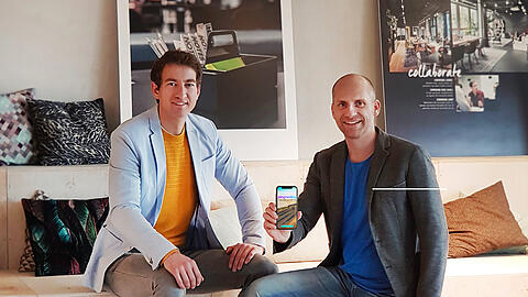 Danny Lützelberger und Christian Vogel haben die App "Pingmazing" gegründet.