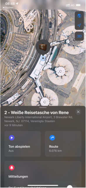 Irgendwann muss jeder Urlaub enden – auch die verlorene Reisetasche begab sich anschließend wieder auf den Heimweg Irgendwann muss jeder Urlaub enden – auch die verlorene Reisetasche begab sich anschließend wieder auf den Heimweg