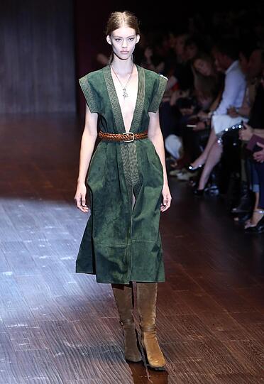 Das italienische Modehaus Gucci präsentiert seine neueste Kollektion.