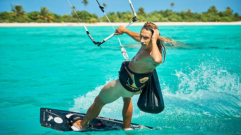 Der neue Insulaner: Kitesurfer Marius Hoppe.