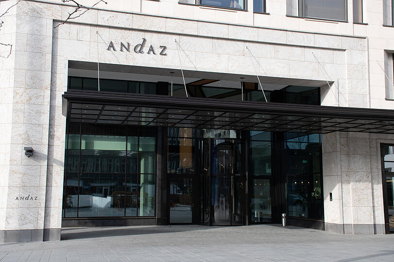 Das Luxushotel Andaz im M&uuml;nchner Norden.