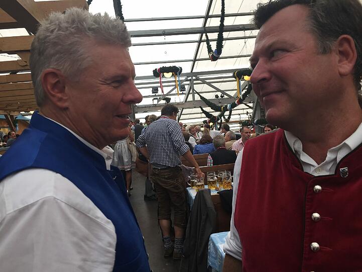 Treffpunkt Ratsboxe (v. l.): OB Dieter Reiter (SPD), Florian Post (SPD) und CSU-Bürgermeister Josef Schmid.