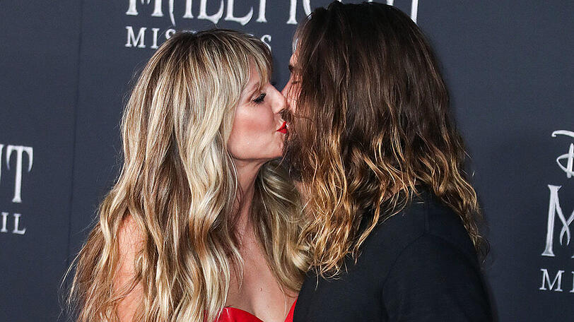 Heidi Klum und Tom Kaulitz küssen sich, wann immer es ihnen einfällt - hier auf einem roten Teppich
