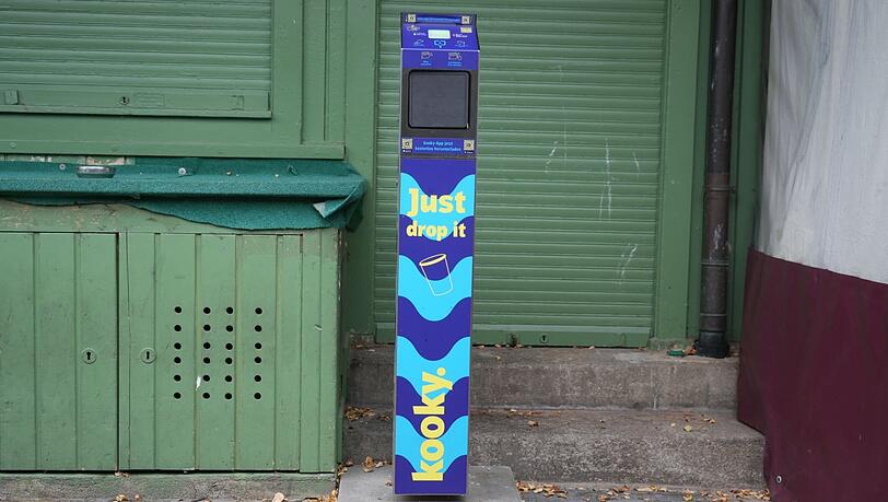 Am Viktualienmarkt gibt es die Kooky-Abgabestation schon.