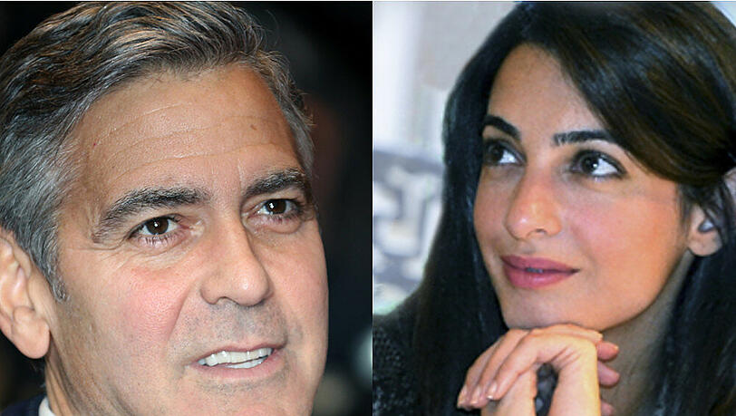 George Clooney und die schöne Anwältin Amal Alamuddin sind angeblich verlobt George Clooney und die schöne Anwältin Amal Alamuddin sind angeblich verlobt